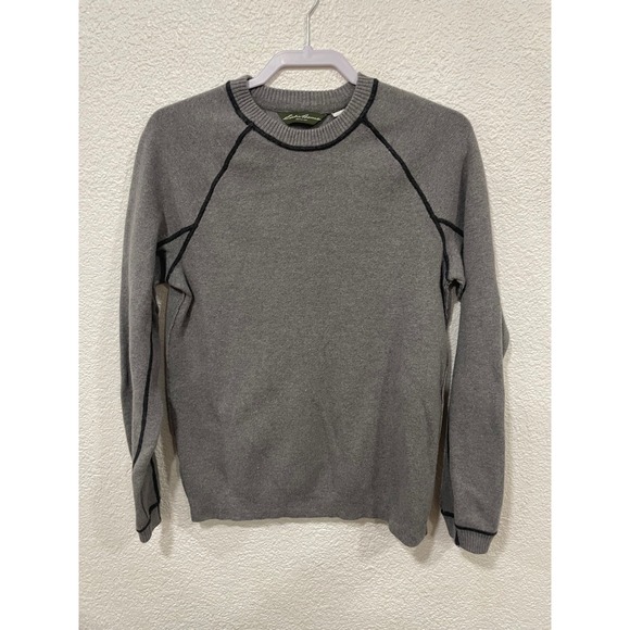 Eddie Bauer Other - Eddie Bauer Men's Medium Gray cotton/wool Blend Crew neck Sweater